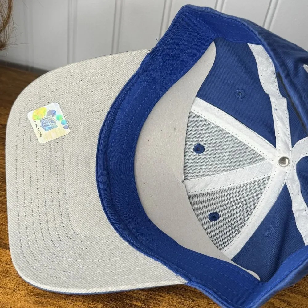 Indianapolis Colts Hat Adjustable Reebok Blue White NFL Football Wool Blend Men
